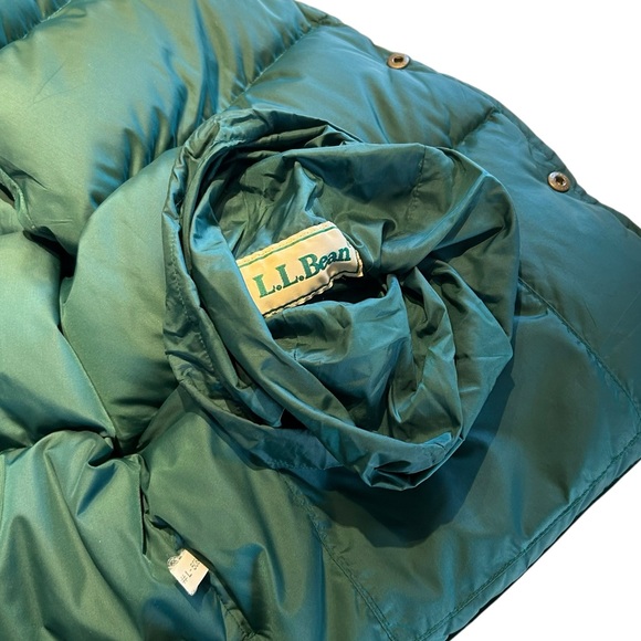 L.L. BEAN | Vintage Men’s Green Goose Down Packable Puffer - Sz Large Regular - Picture 9 of 12